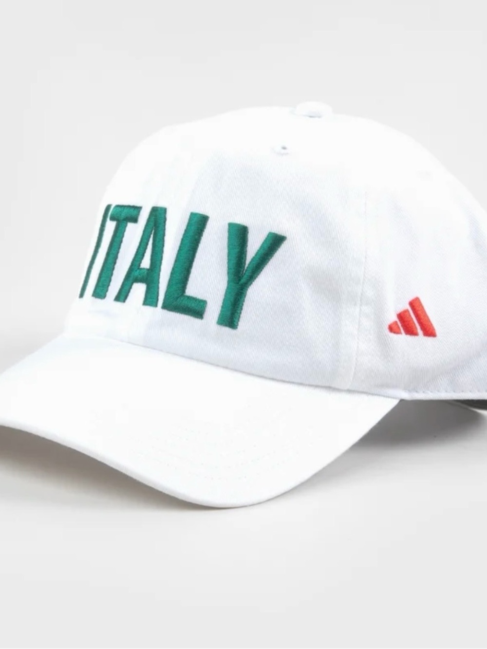 Adidas Italy Soccer Adjustable Cap White Green ClimaCool NWT